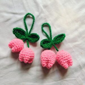 PINK TULIP KEYCHAIN