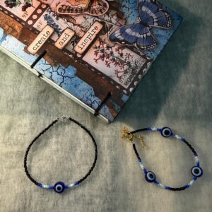 Evil Eye Anklets Pair